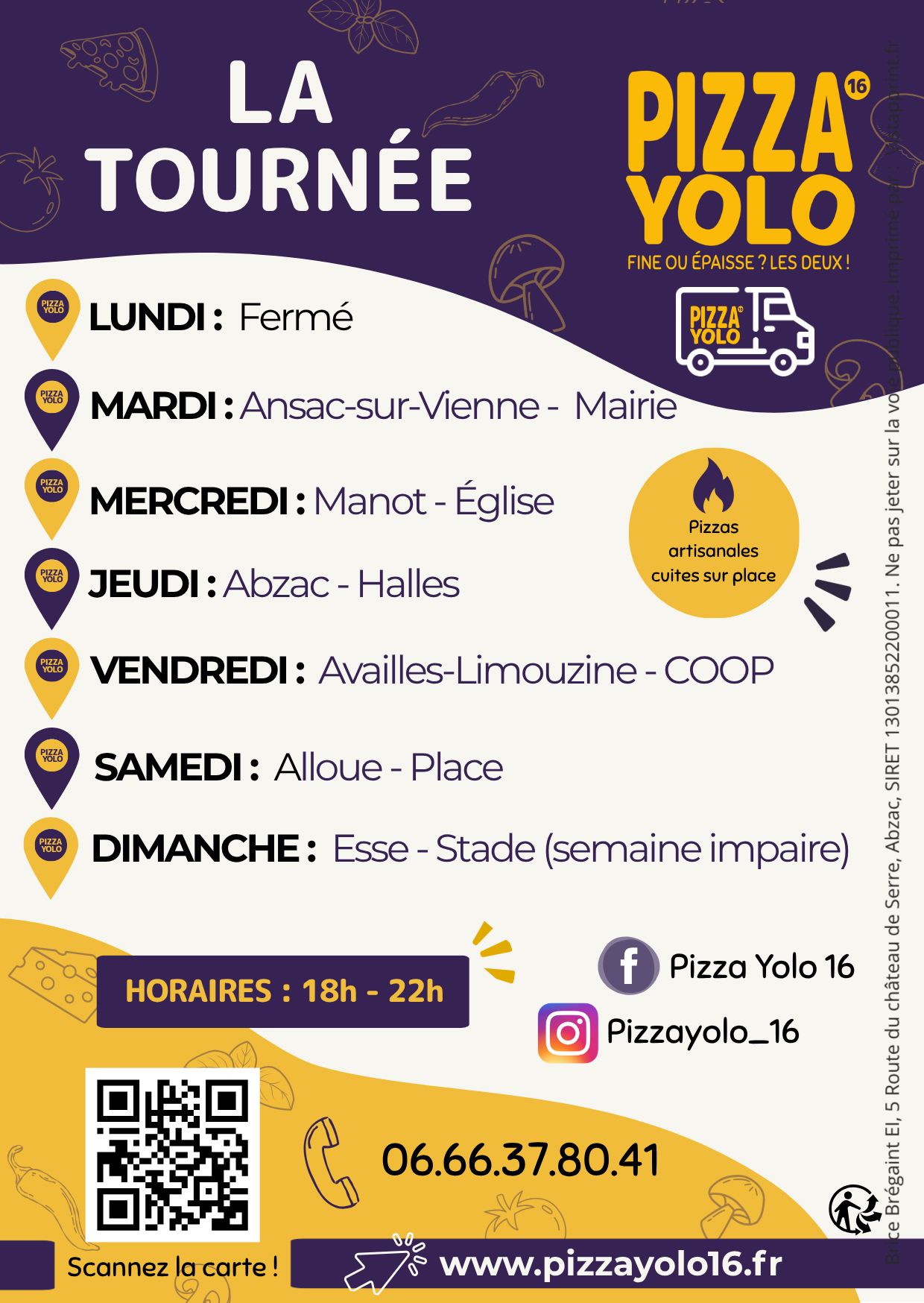 Carte des tournées
